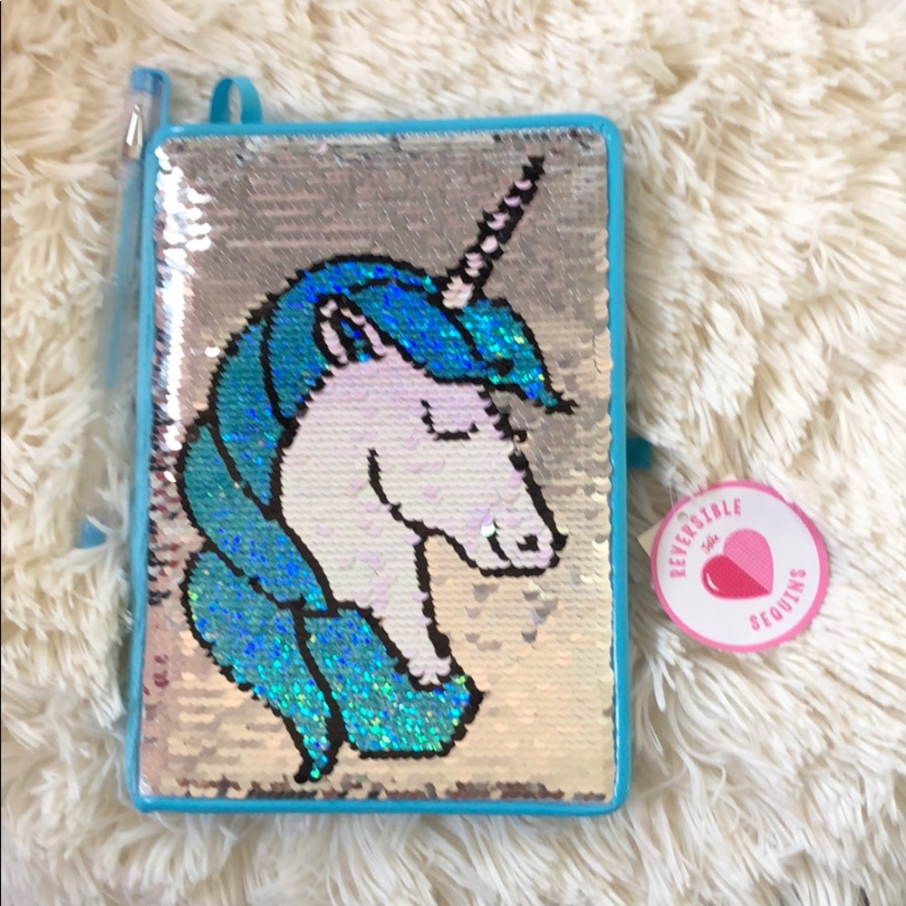 Reversible sequin unicorn journal (Justice)